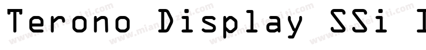 Terono Display SSi Italic字体转换